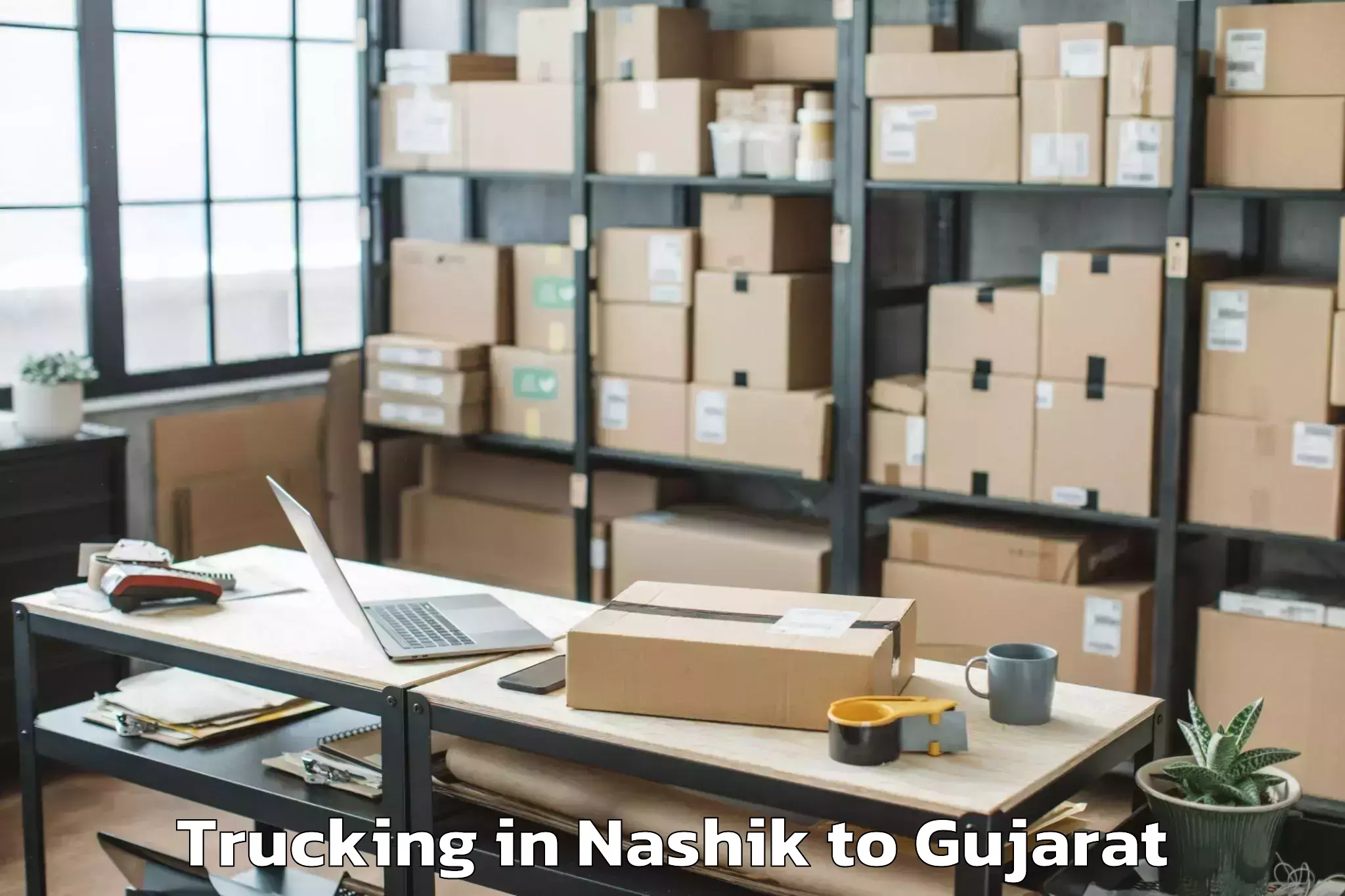 Top Nashik to Rk University Rajkot Trucking Available